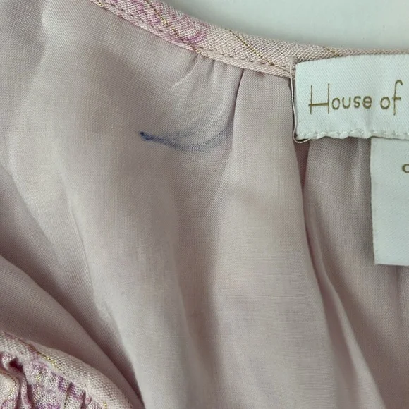 New House of Harlow 1960 Pink Purple Boho Mini Dress Paisley Long Sleeve size XS - Picture 9 of 12